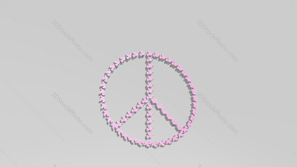 peace symbol made by dove 