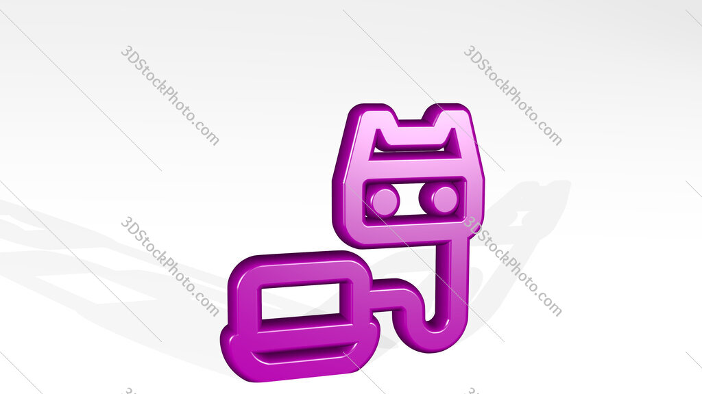 vr laptop 3D icon casting shadow