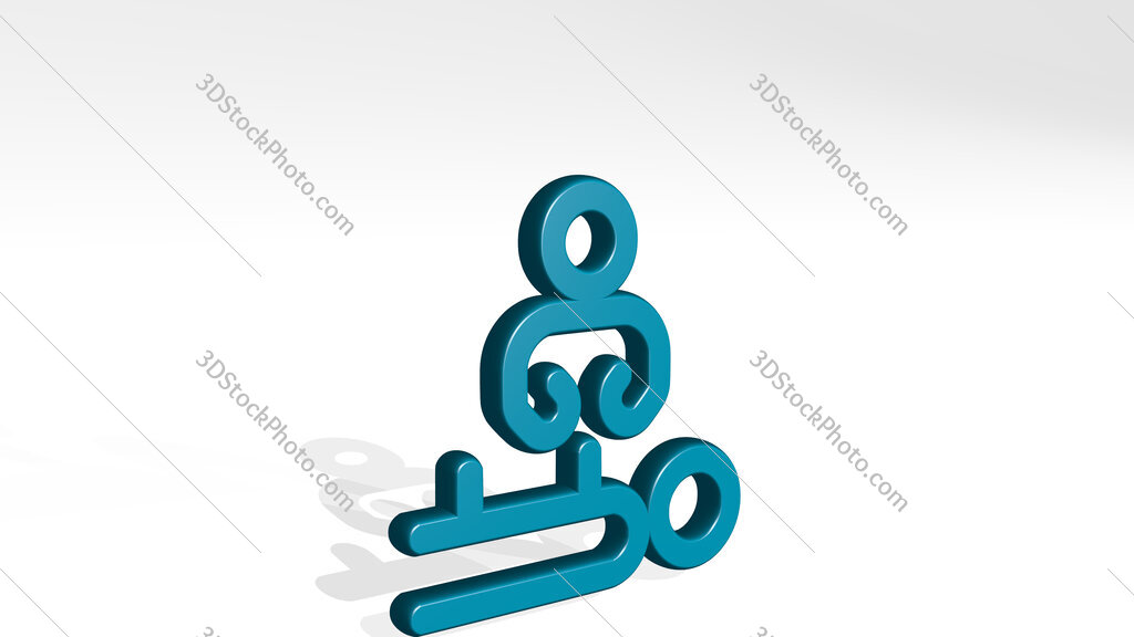medical specialty back 3D icon casting shadow