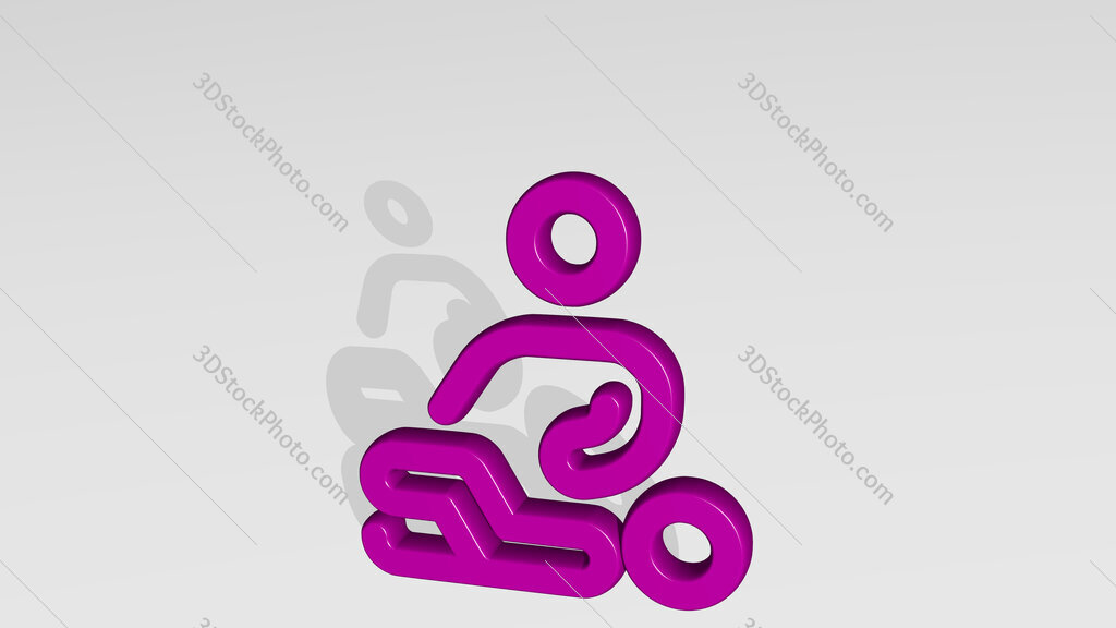 medical specialty rehabilitation 3D icon casting shadow