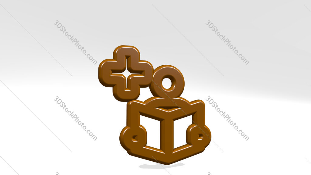 medical room wait 3D icon casting shadow