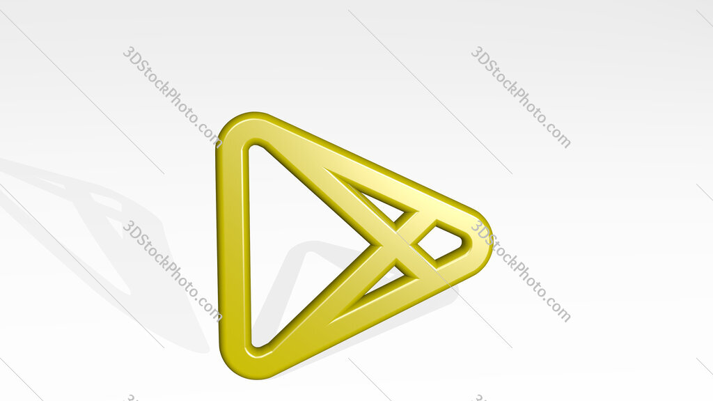 e commerce play store 3D icon casting shadow