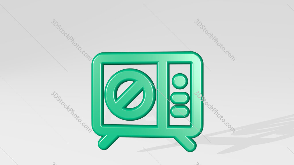 tv disable 3D icon casting shadow