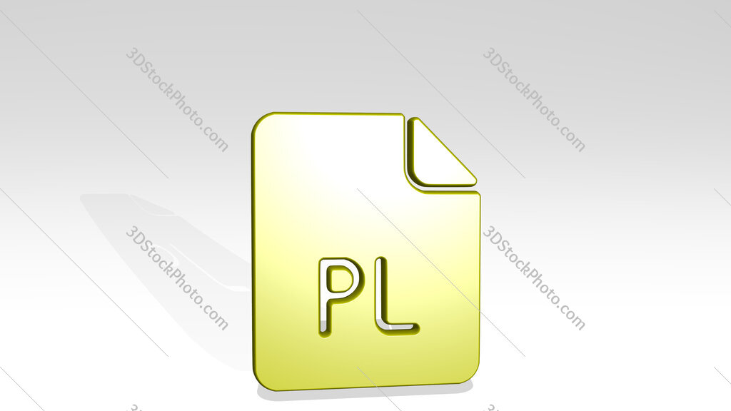 file pl 3D icon casting shadow