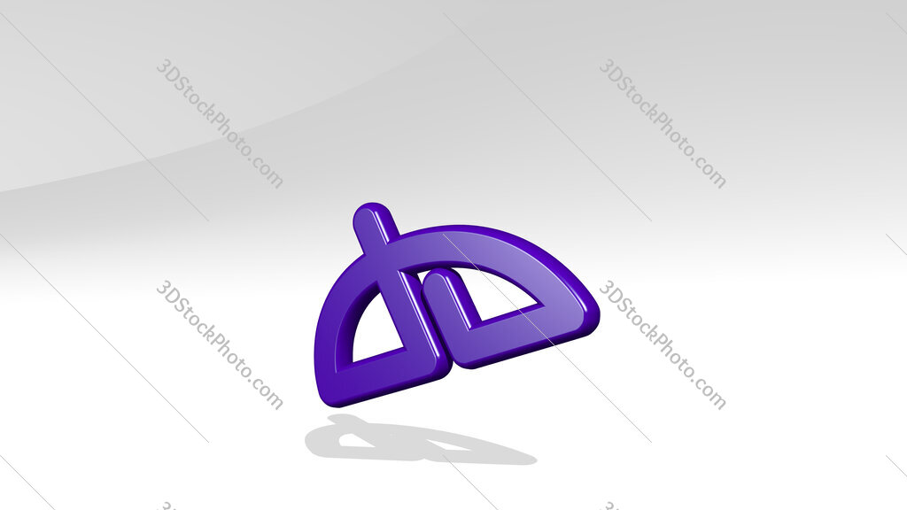 social deviant art 3D icon casting shadow