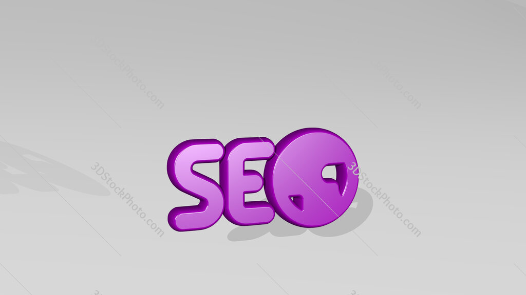 seo network 3D icon casting shadow