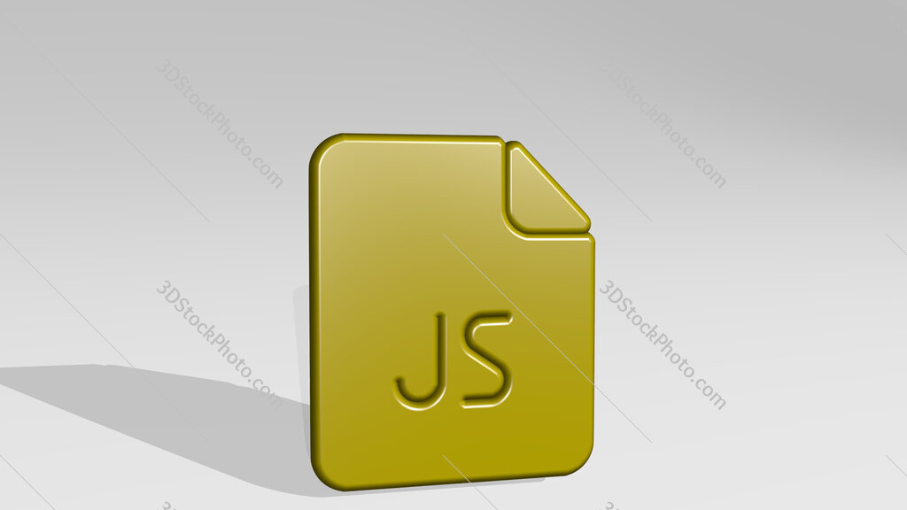 file js 3D icon casting shadow