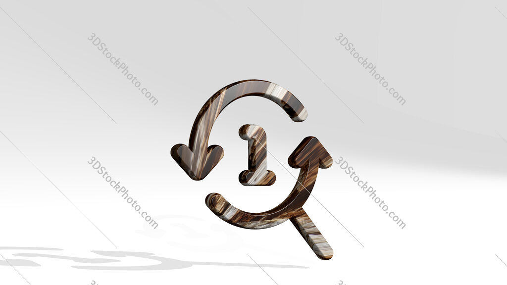 seo search one 3D icon standing on the floor