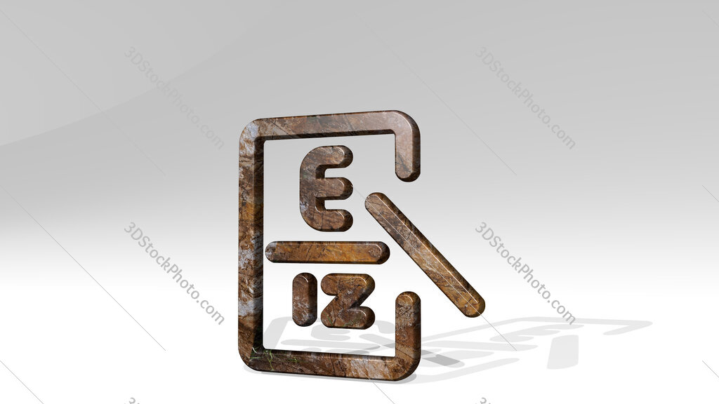medical specialty optometrist 3D icon standing on the floor
