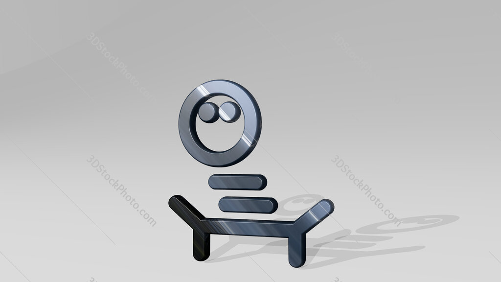 toy 3D icon standing on the floor
