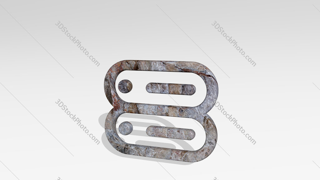 server 3D icon standing on the floor