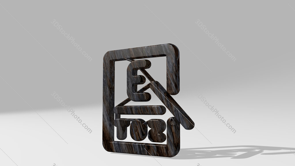 medical specialty optometrist alternate 3D icon standing on the floor