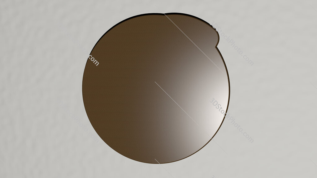 american-football 3D icon on the wall
