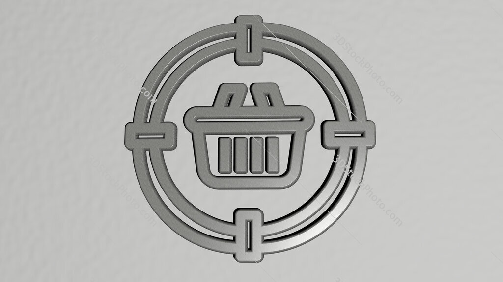 business-and-finance 3D icon on the wall
