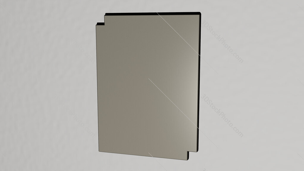 business-and-finance 3D icon on the wall