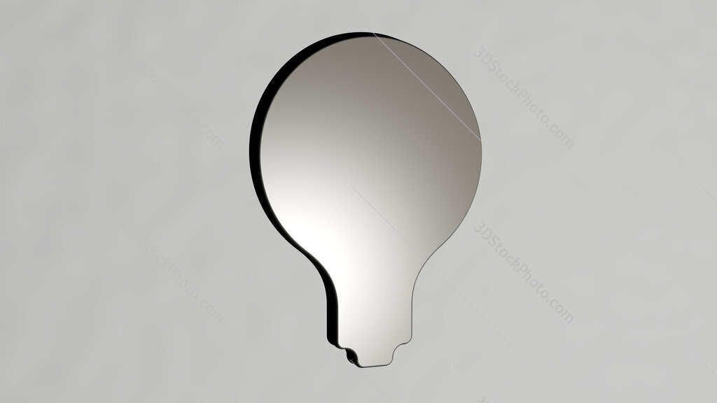 business-and-finance 3D icon on the wall