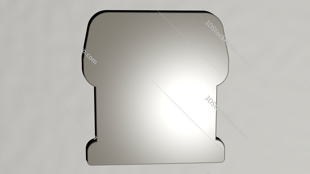 business-and-finance 3D icon on the wall