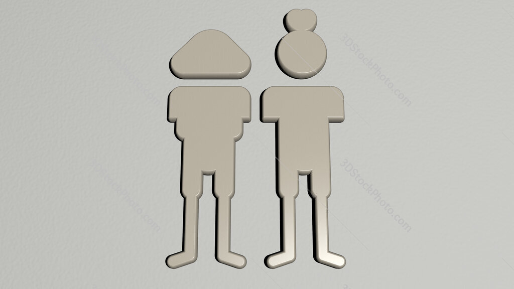 american-football 3D icon on the wall