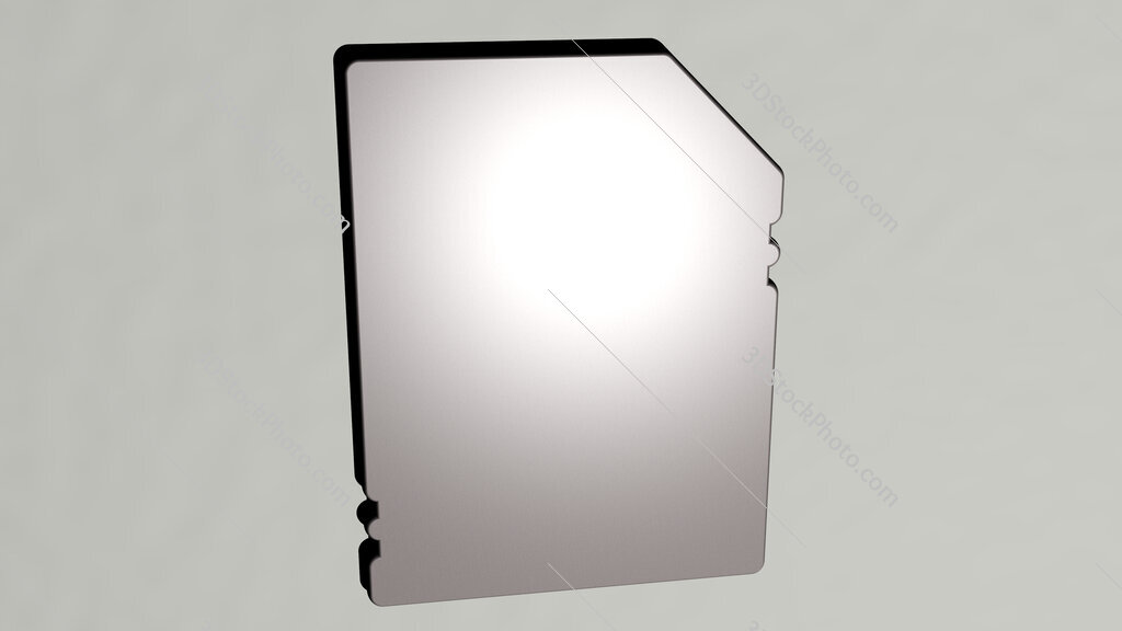 business-and-finance 3D icon on the wall