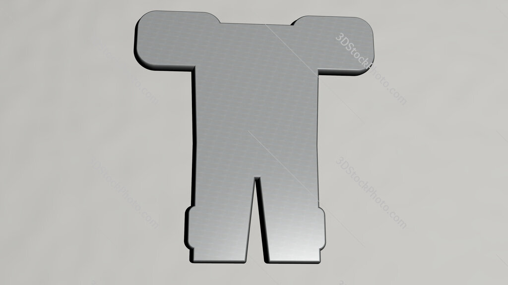 american-football 3D icon on the wall