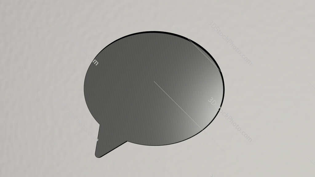 business-and-finance 3D icon on the wall