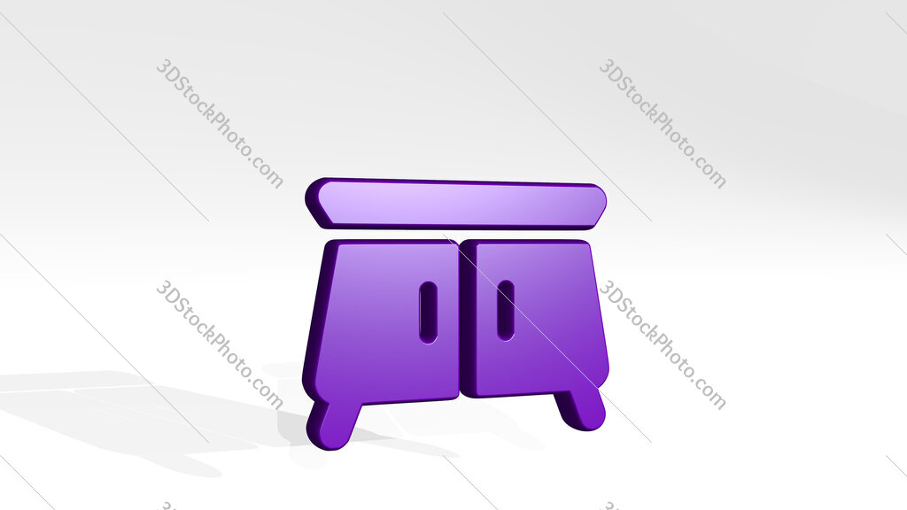 console 3D icon casting shadow