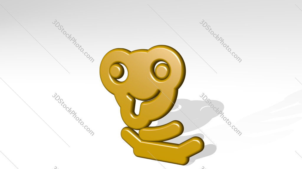 toy 3D icon casting shadow