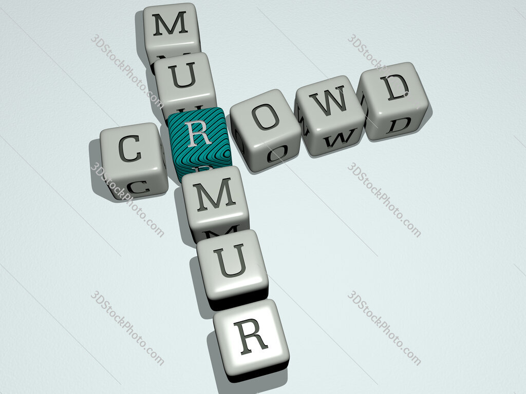 crowd murmur crossword by cubic dice letters