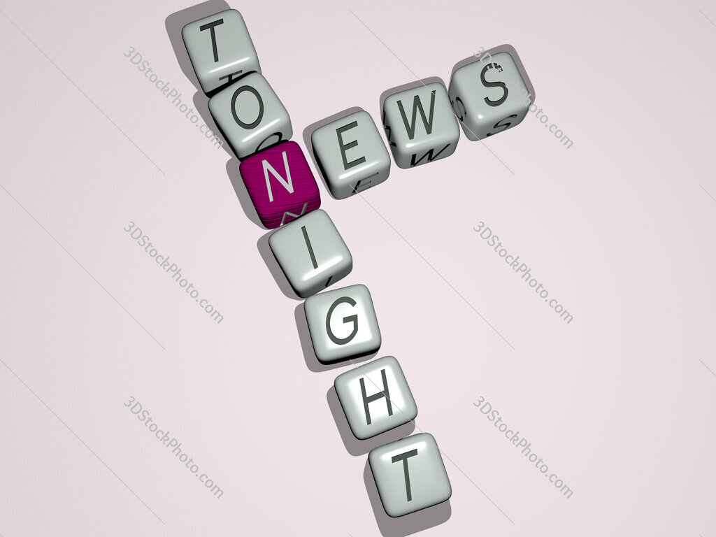 news tonight crossword by cubic dice letters