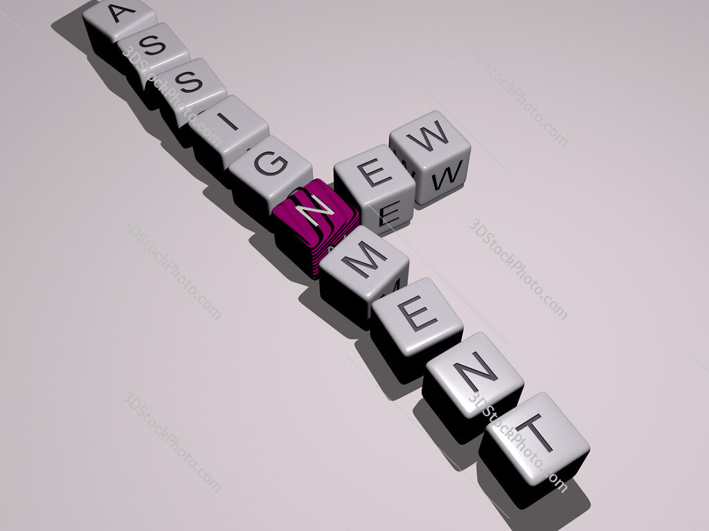 new assignment crossword by cubic dice letters