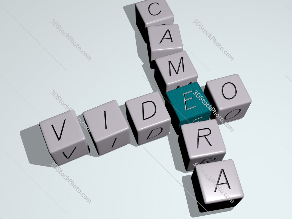 video camera crossword by cubic dice letters