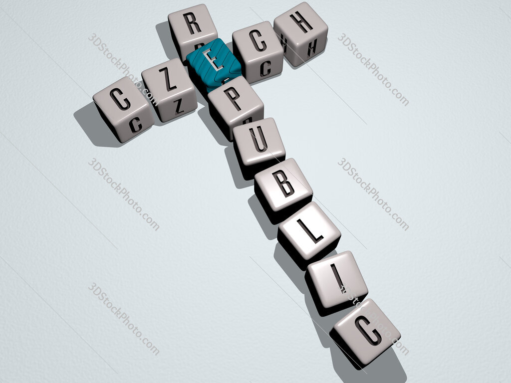 Czech Republic crossword by cubic dice letters