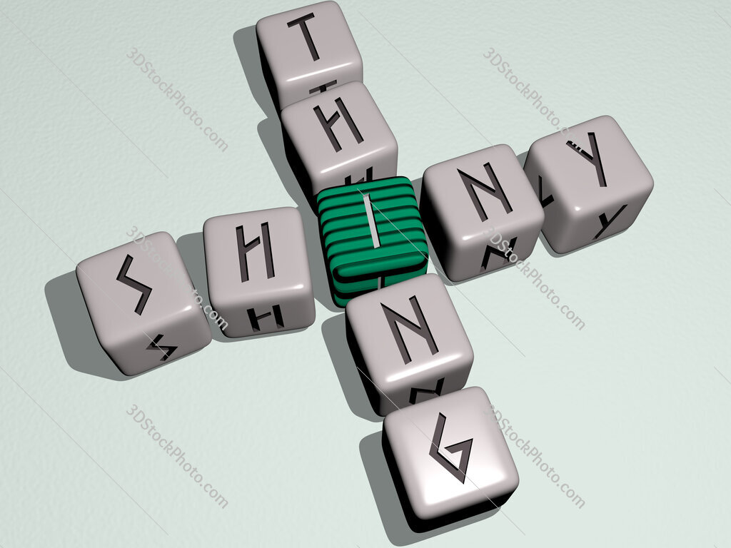 shiny thing crossword by cubic dice letters