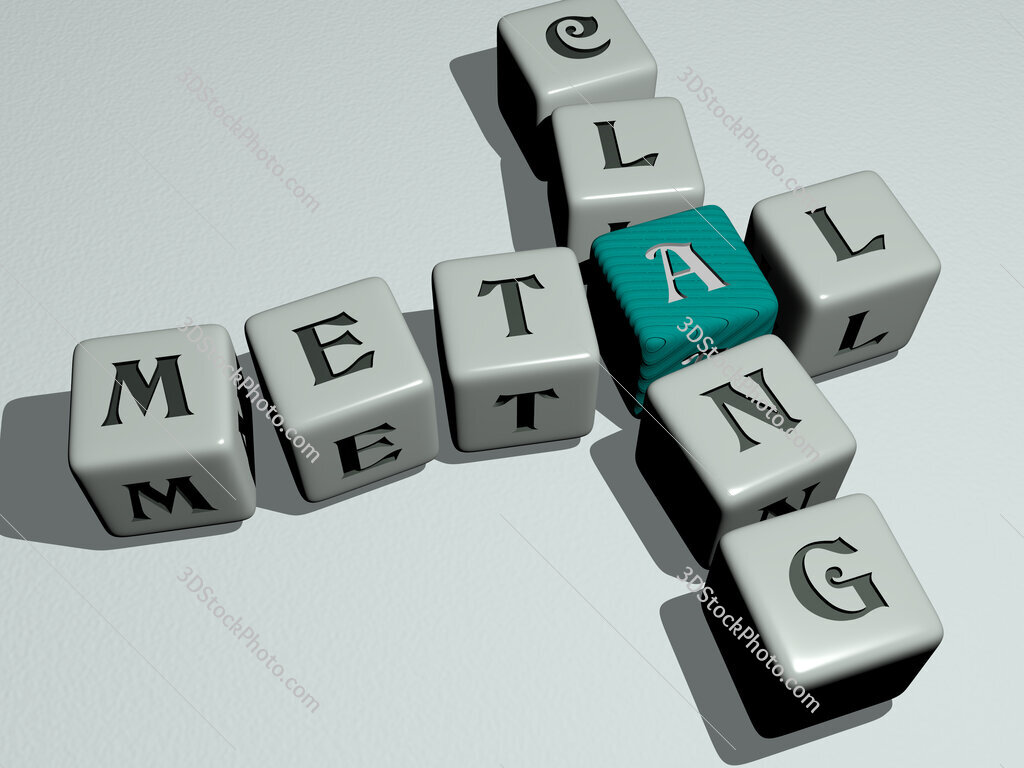 metal clang crossword by cubic dice letters