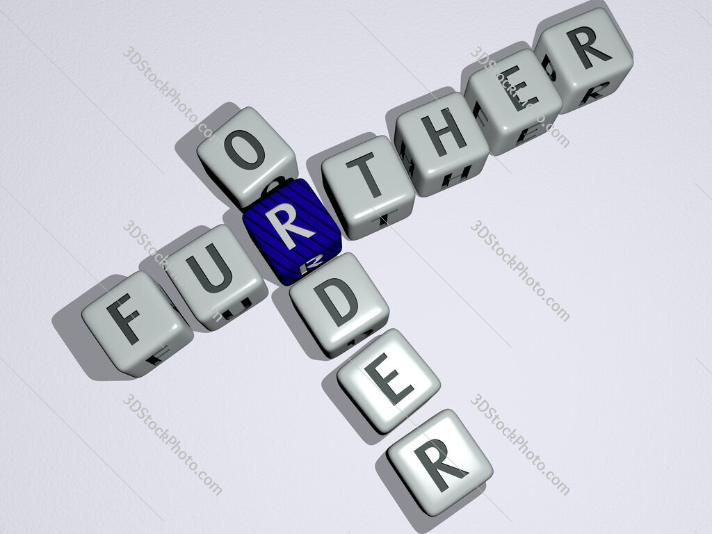 further order crossword by cubic dice letters