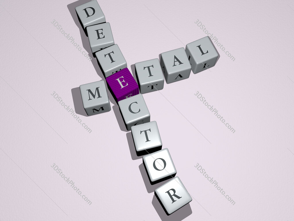 metal detector crossword by cubic dice letters