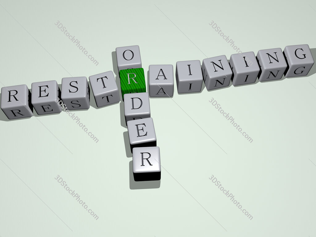 restraining order crossword by cubic dice letters