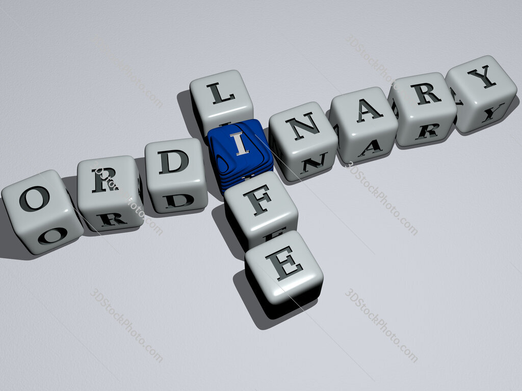 ordinary life crossword by cubic dice letters