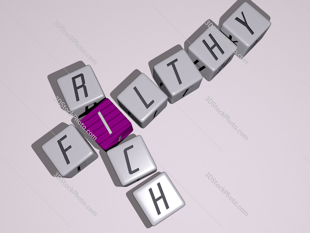 filthy rich crossword by cubic dice letters
