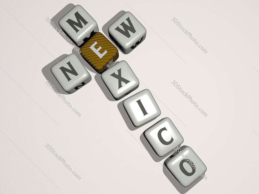 New Mexico crossword by cubic dice letters