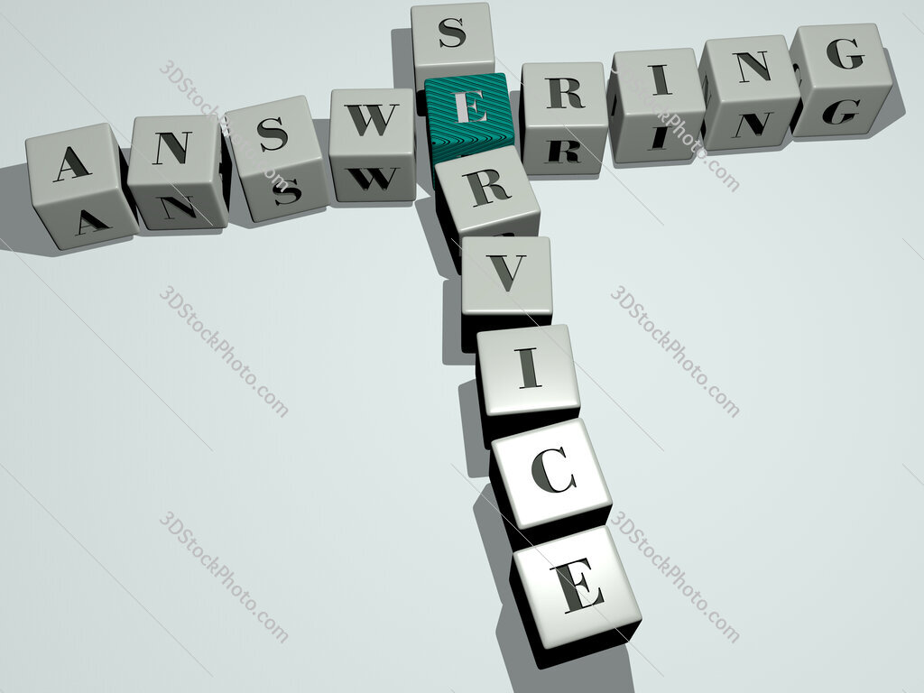 answering service crossword by cubic dice letters