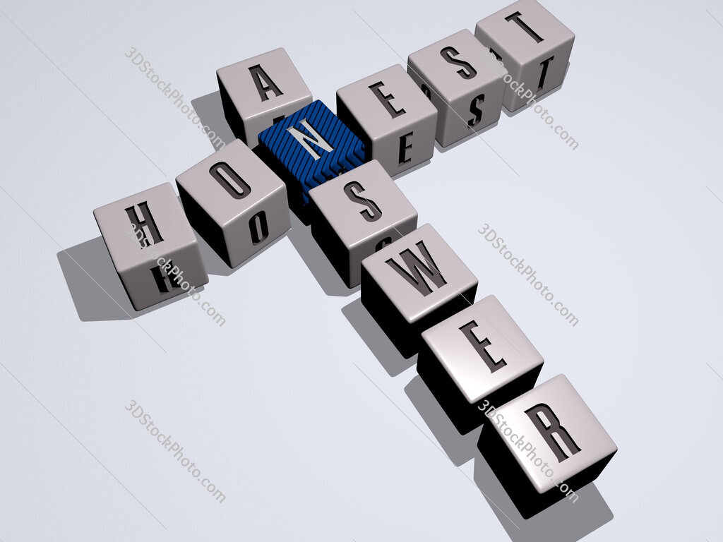 honest answer crossword by cubic dice letters