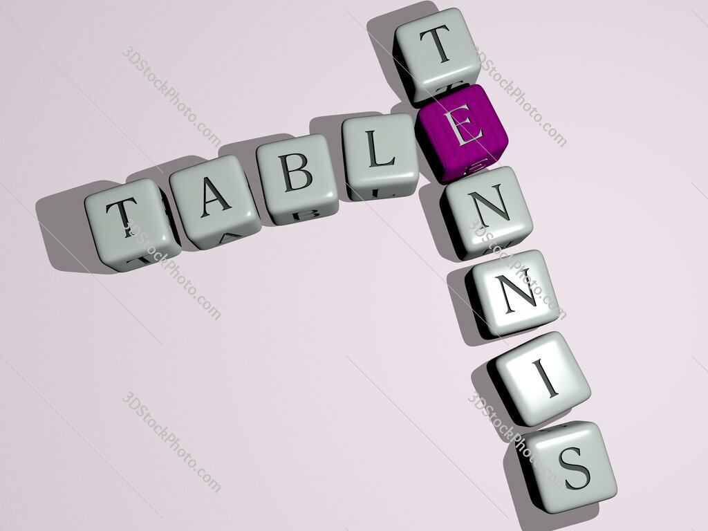 table tennis crossword by cubic dice letters
