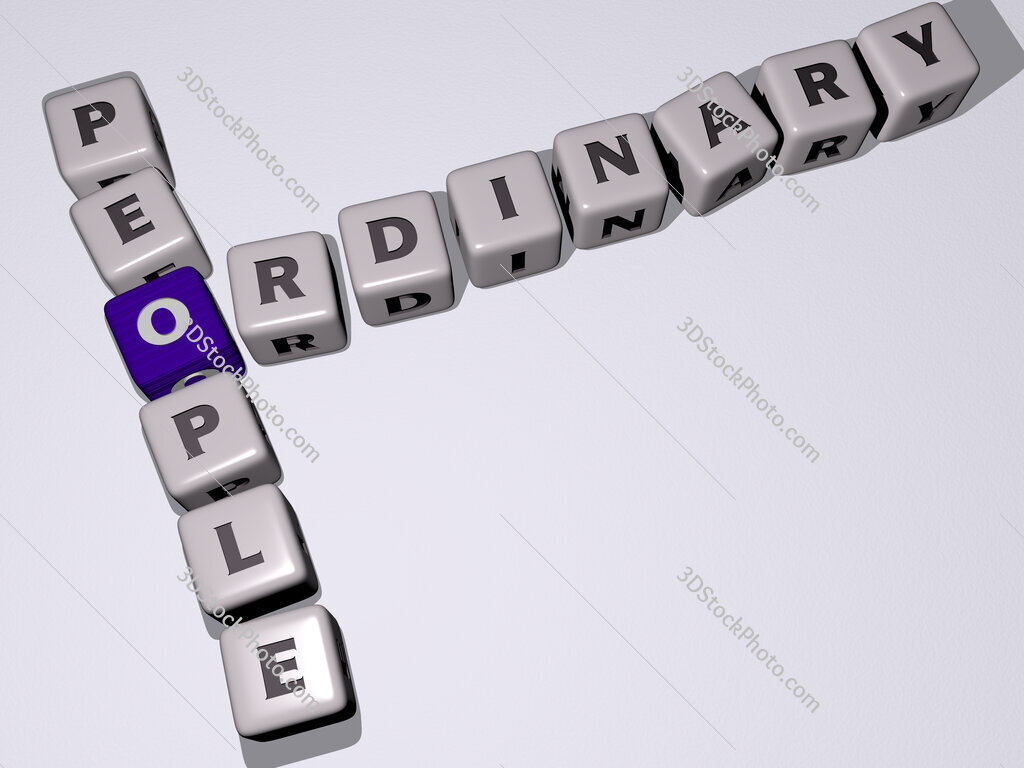 ordinary people crossword by cubic dice letters