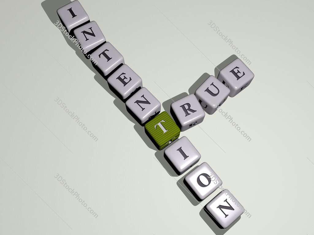 true intention crossword by cubic dice letters