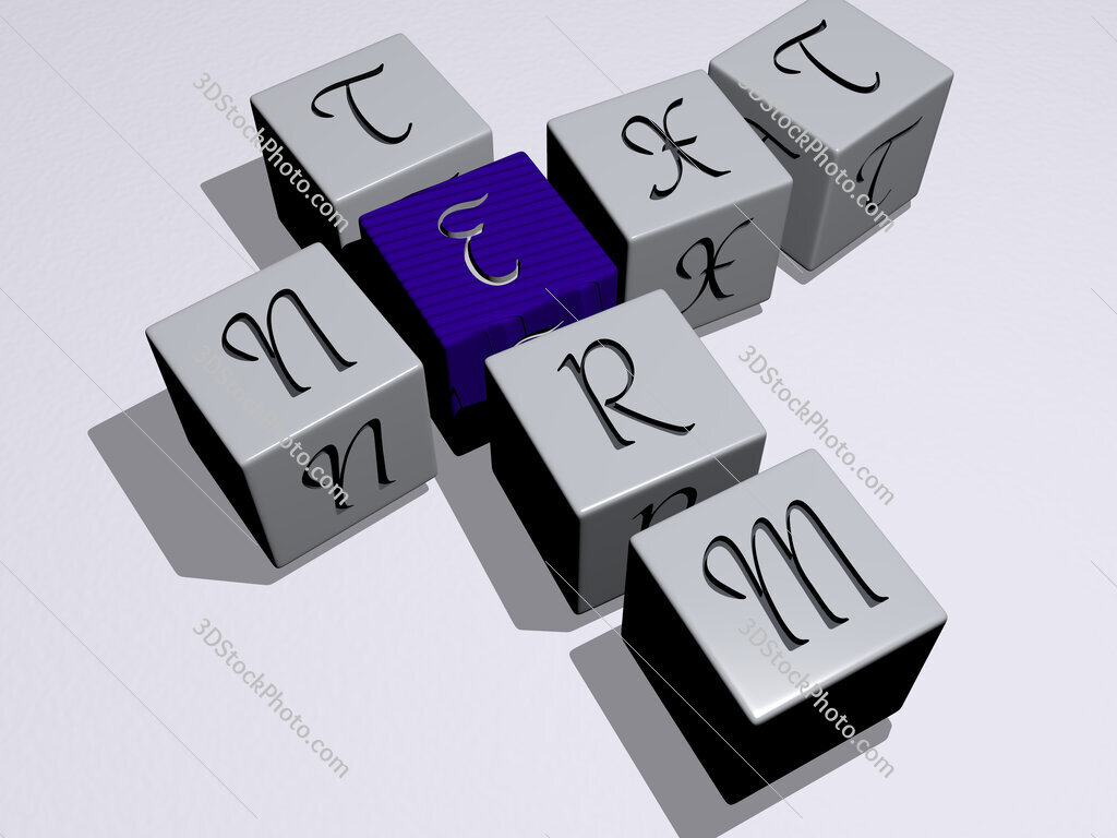 next term crossword by cubic dice letters