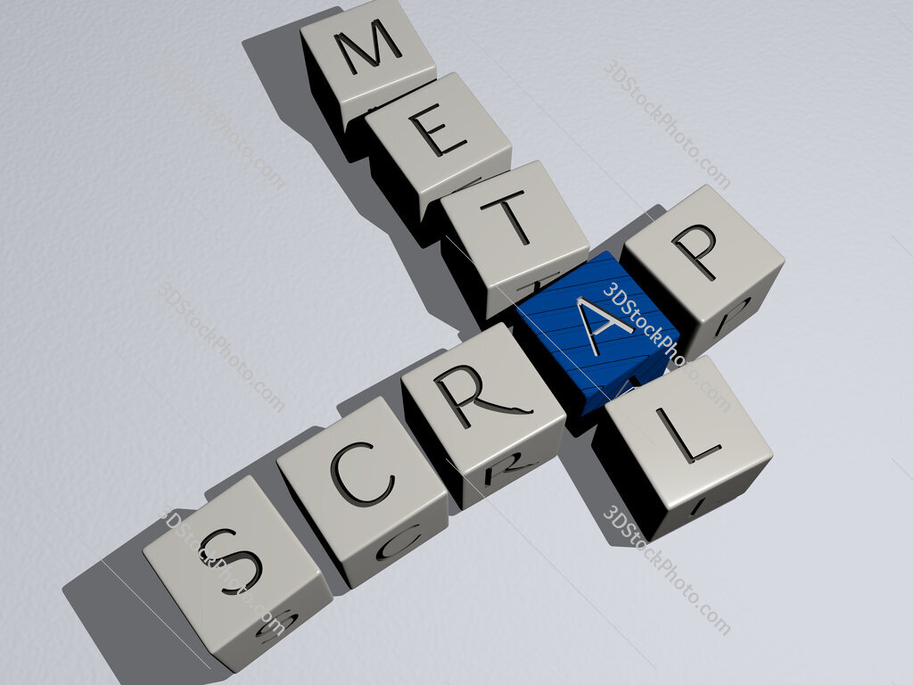 scrap metal crossword by cubic dice letters