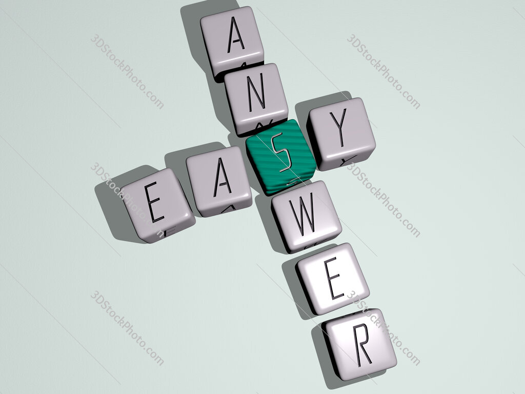easy answer crossword by cubic dice letters