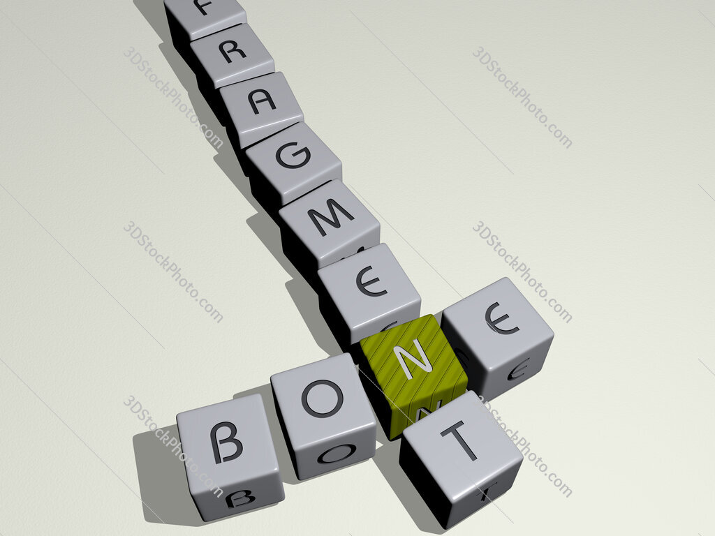 bone fragment crossword by cubic dice letters