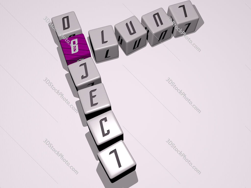 blunt object crossword by cubic dice letters
